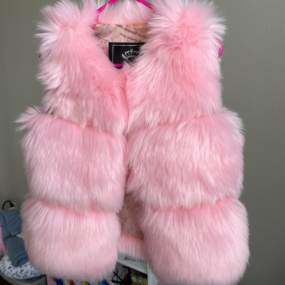 Baby faux fur vest 9M
